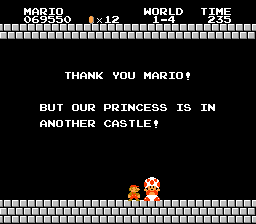 Mario Castle Toad princess another castle